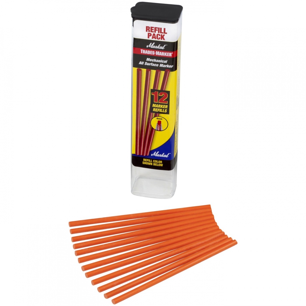 pics/Markal/Trades-Marker refills 12/markal-trades-marker-refills-12-pack-orange.jpg